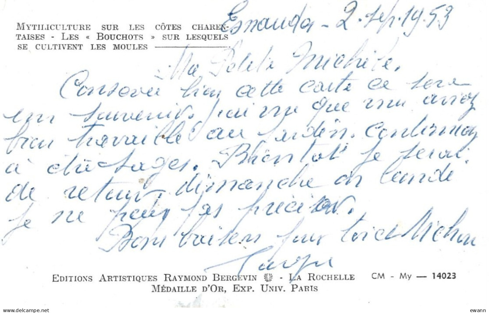 Carte Postale - Mytiliculture Sur Les Côtes Charentaises - Les Bouchots - Fischerei