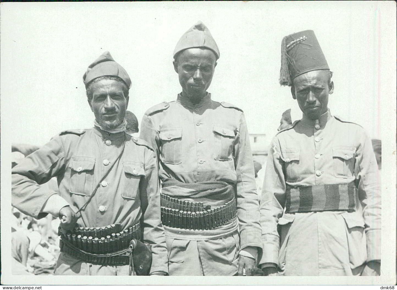AFRICA - ERITREA - ASCARI / SOLDIERS - PHOTO ( CM 18 / CM 13 ) 1930s (BGF332)