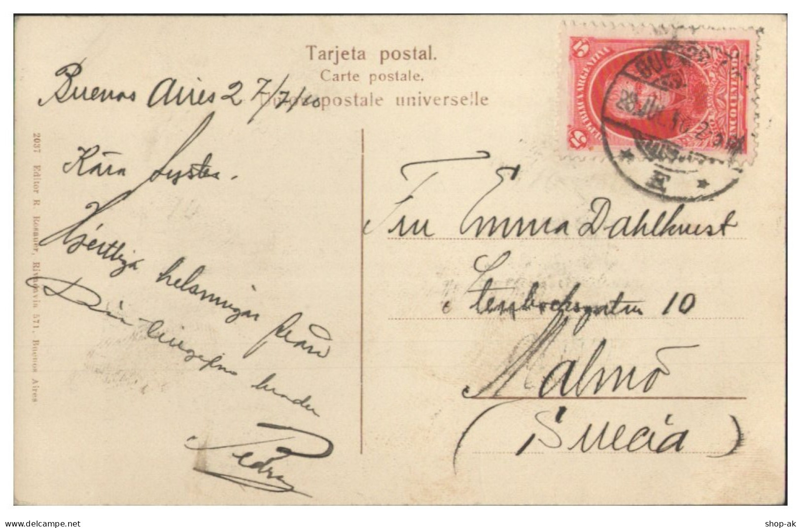 S9040/ Indios Chamacoco "Ziguizi"   Chaco, Argentinien 1910 - Argentinien