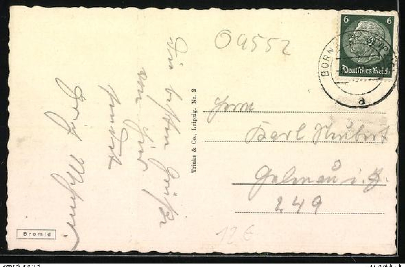 AK Borna / Sachsen, Markt - Borna