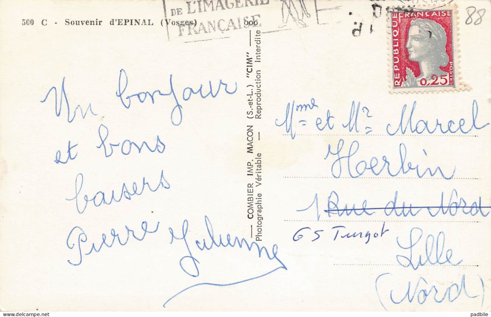 Carte Postale [88]  Epinal  Très Beau Plan - Epinal