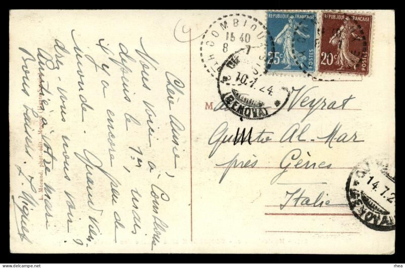 74 Combloux Eglise Sépia - Combloux