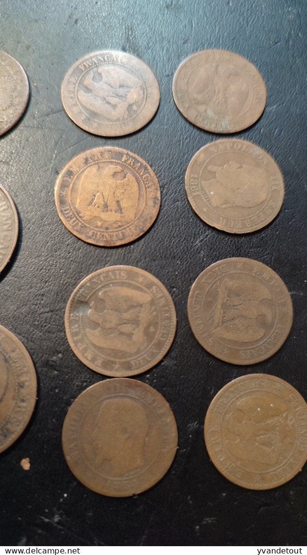 Monnaie, France Et Autre - Un Jeton à Vérifier - Lot De 18 Pièces - Napoléon III - Lots & Kiloware - Coins