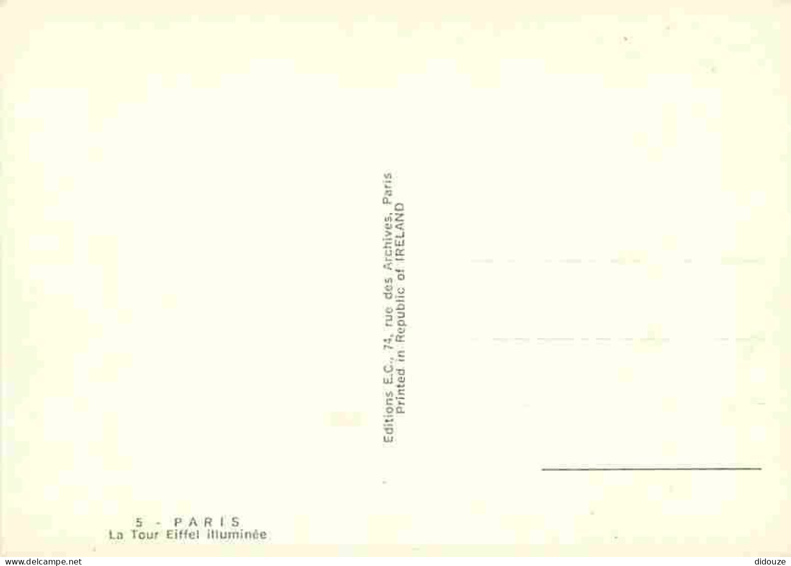 75 - Paris - Tour Eiffel - Vue De Nuit - Carte Neuve - CPM - Voir Scans Recto-Verso - Eiffelturm