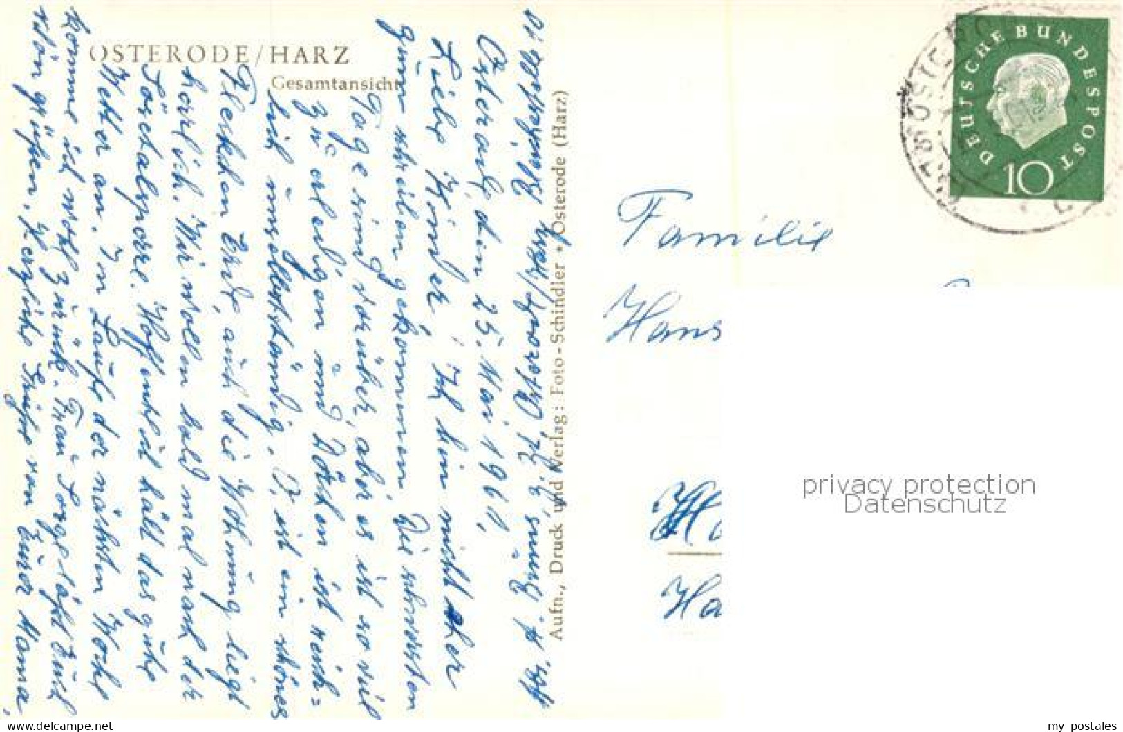 Osterode Harz Fliegeraufnahme - Osterode