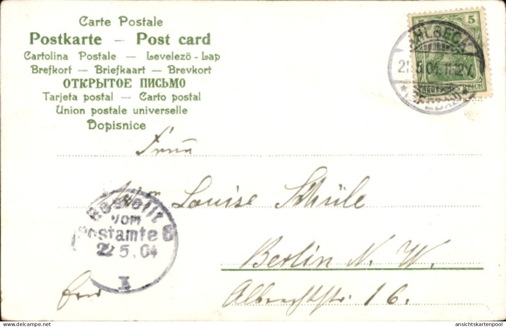 CPA Glückwunsch Pfingsten, Schwalbe - Pfingsten