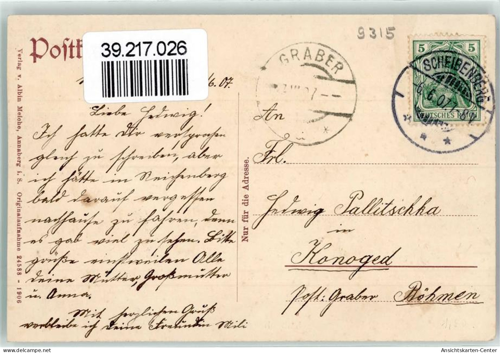 39217026 - Scheibenberg , Erzgeb - Scheibenberg