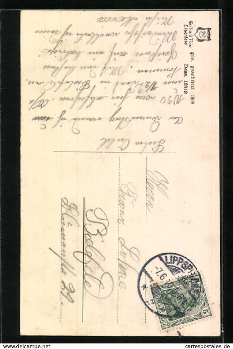 AK Lippspringe, Das Kriegerdenkmal - Bad Lippspringe