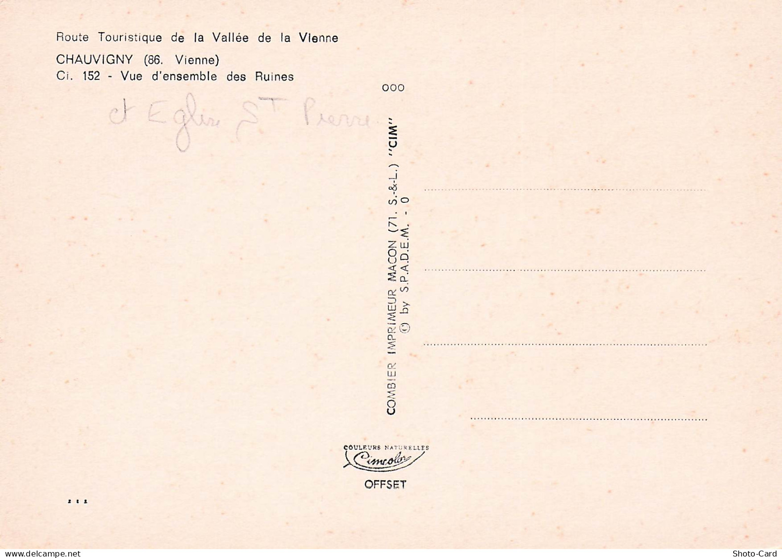 86 CHAUVIGNY VUE D ENSEMBLE DES RUINES - Chauvigny