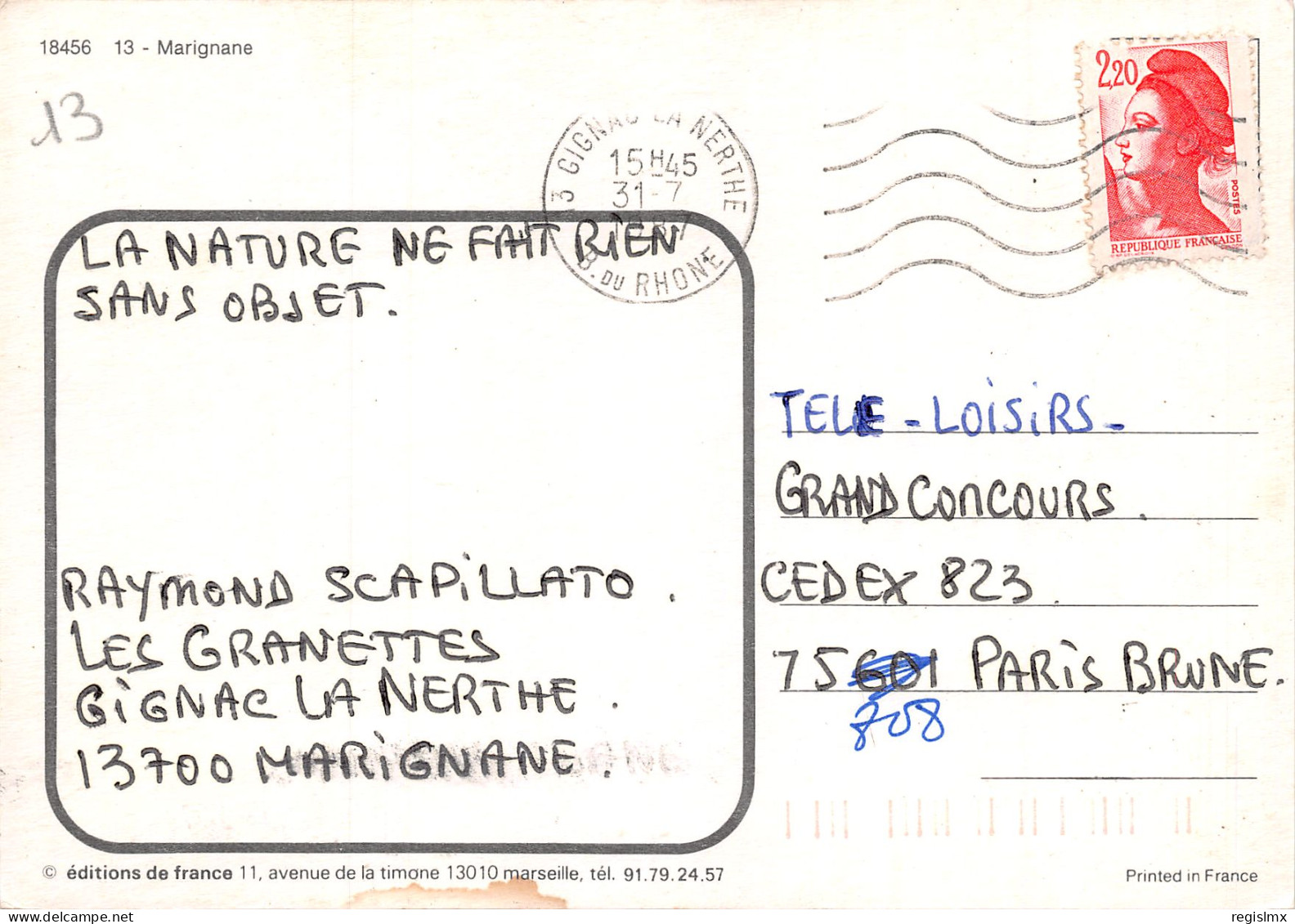 13-MARIGNANE-N°340-D/0141 - Marignane