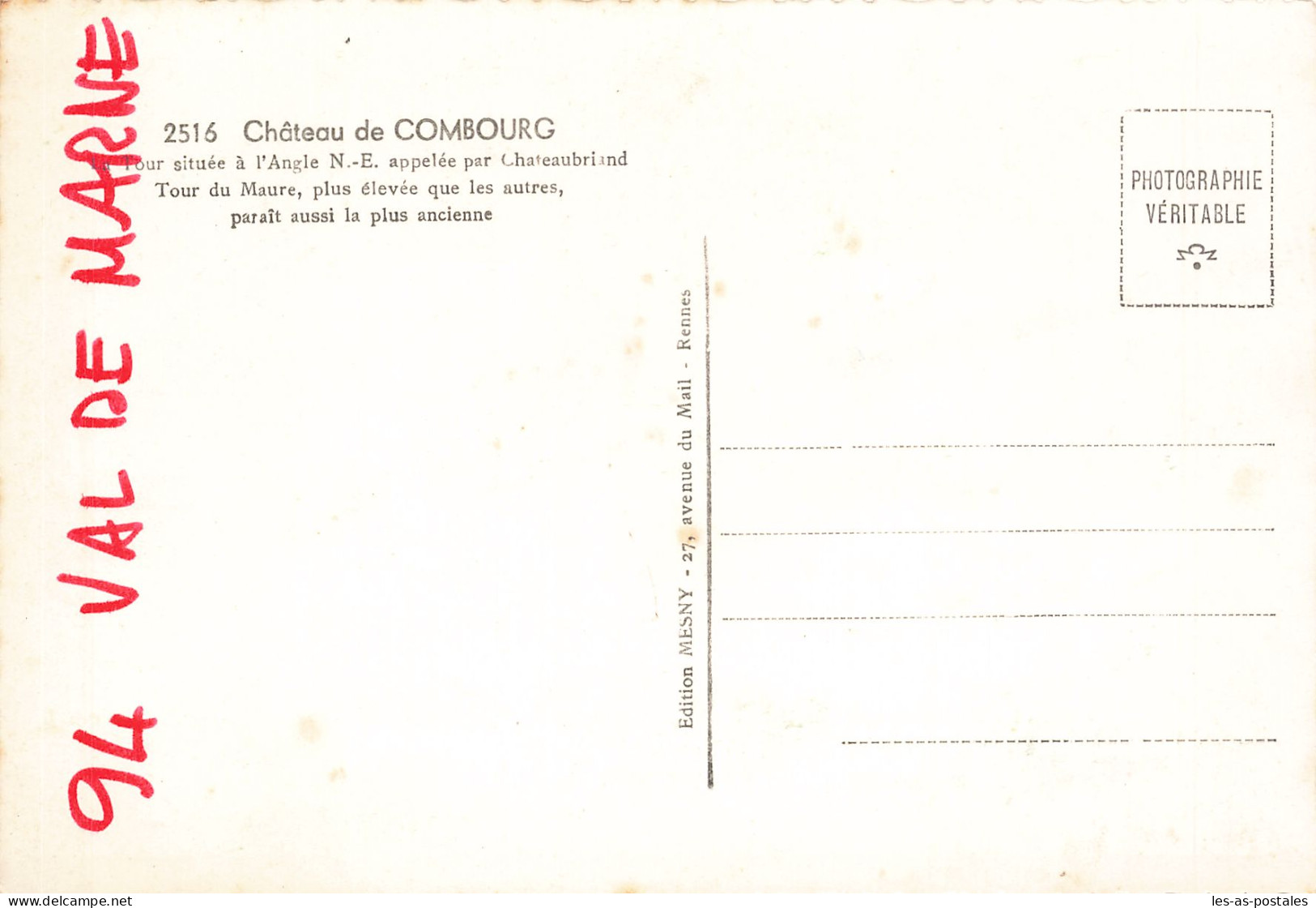 35 COMBOURG CHATEAU DE COMBOURG - Combourg