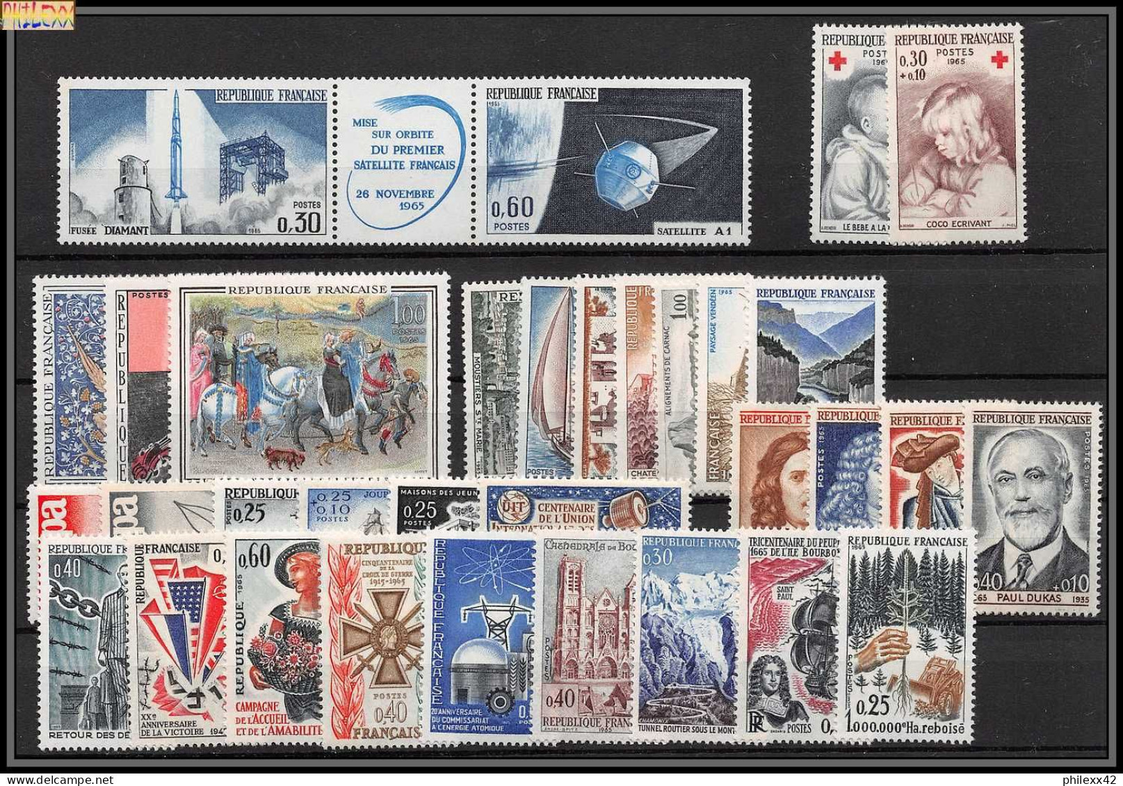 Départ 1 EURO - FRANCE COMPLET 1960 / 1969 NEUF ** MNH A SAISIR COTE 388 EUROS VOIR SCANS