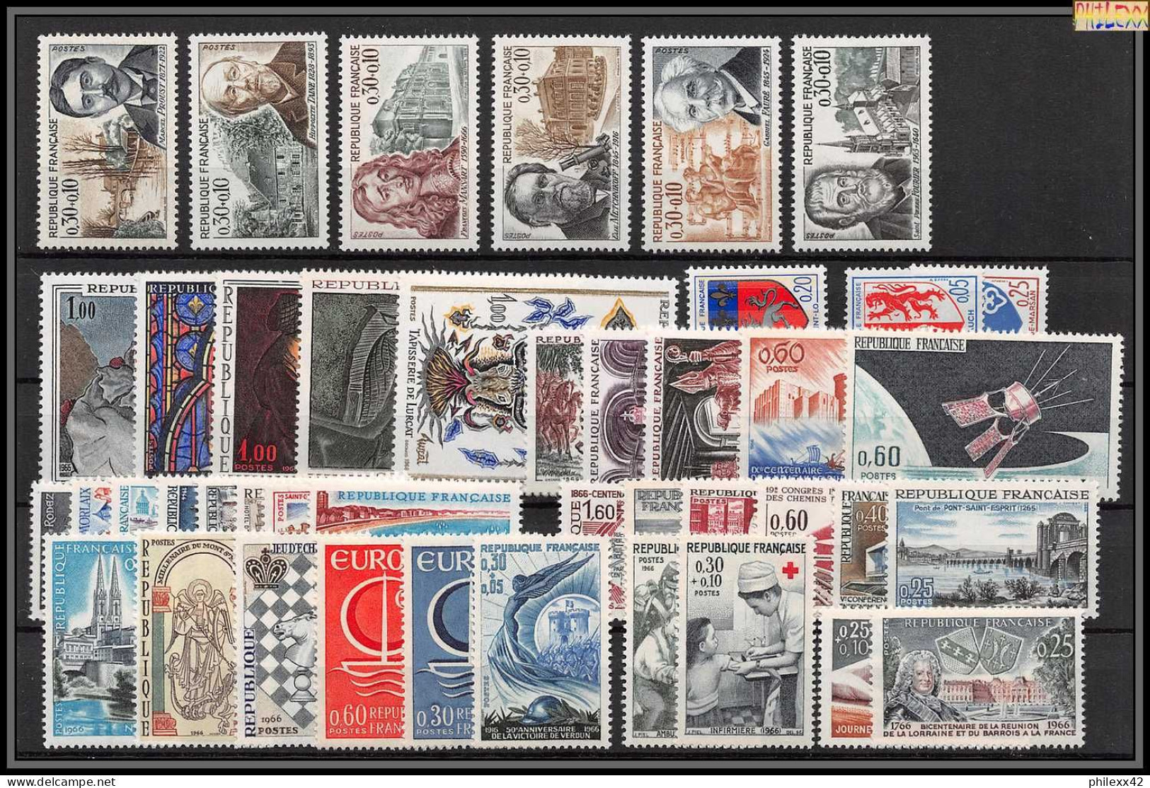 Départ 1 EURO - FRANCE COMPLET 1960 / 1969 NEUF ** MNH A SAISIR COTE 388 EUROS VOIR SCANS