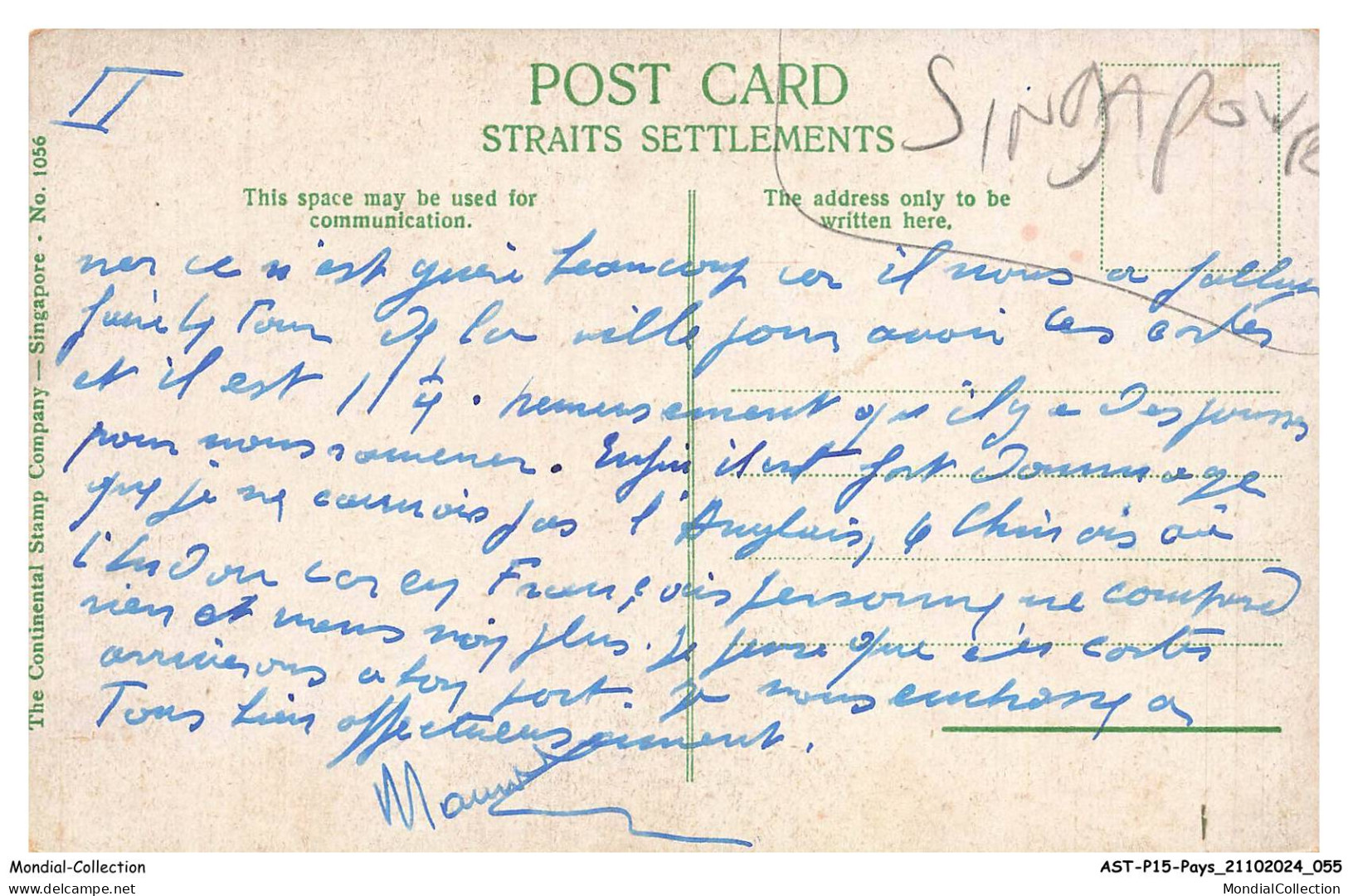 ASTP15-1004-SINGAPOURE - Cocoanut - State Singapore - Singapur