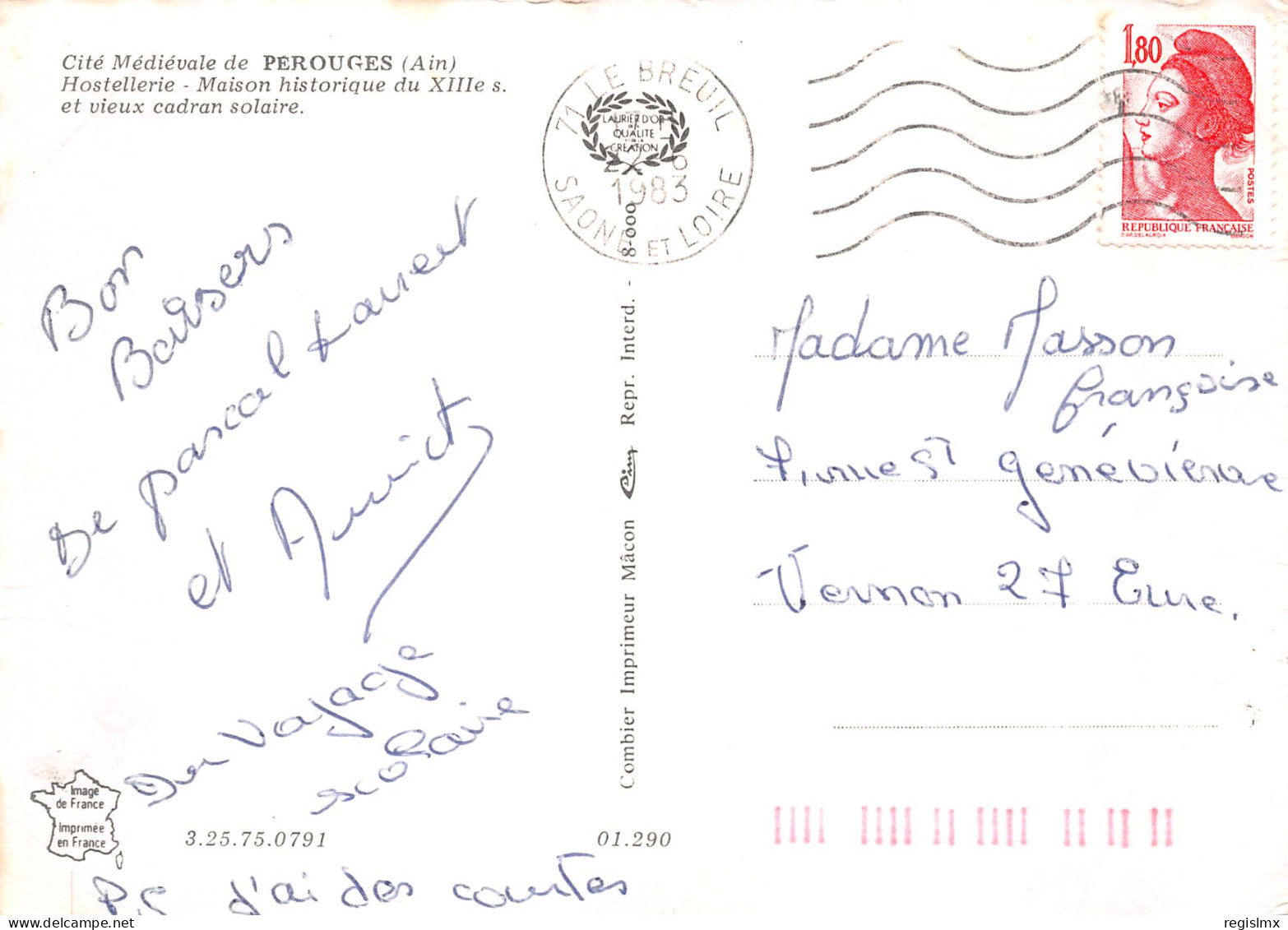 01-PEROUGES-N°T2747-C/0169 - Pérouges