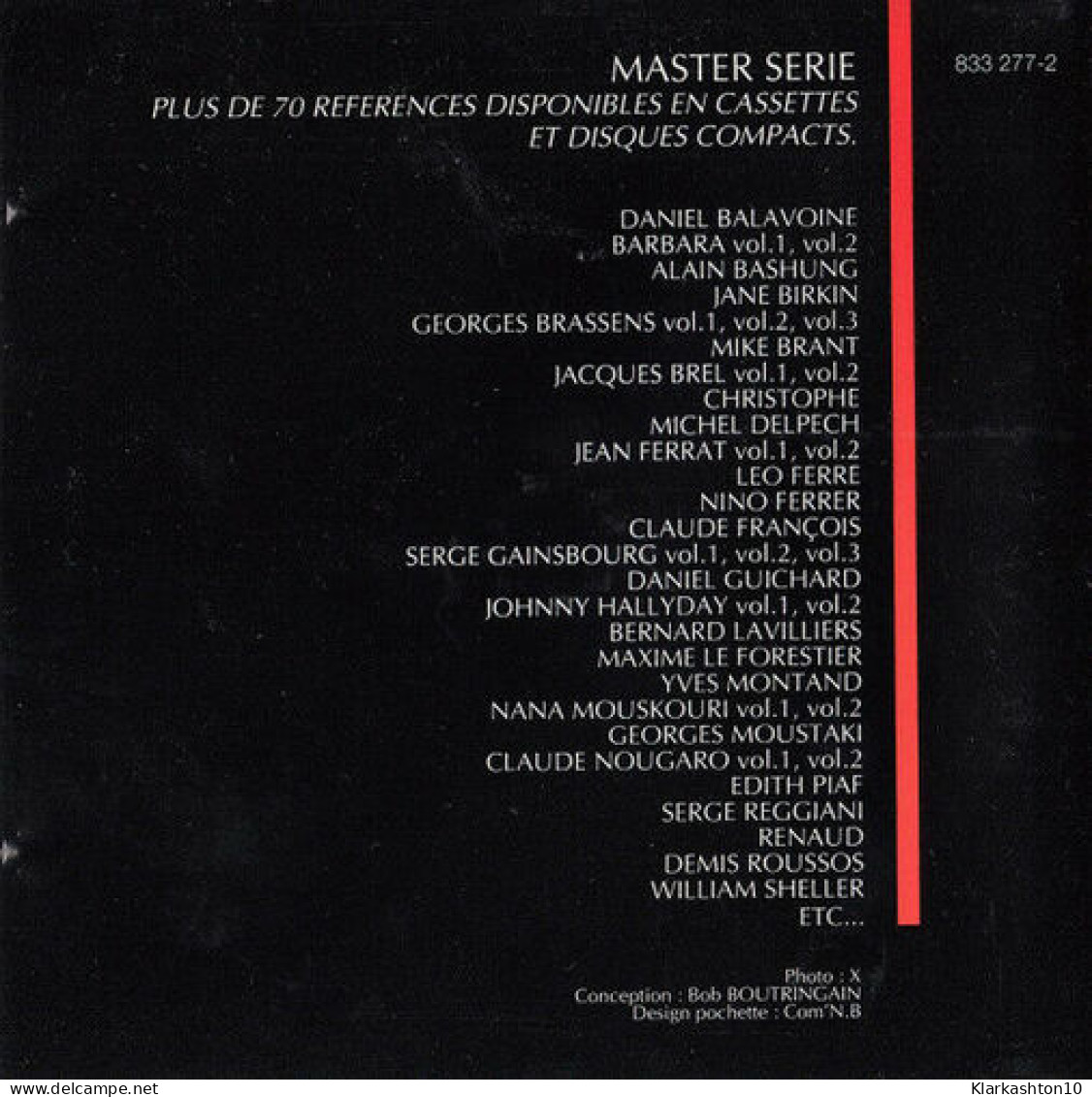 Master Serie - Autres & Non Classés