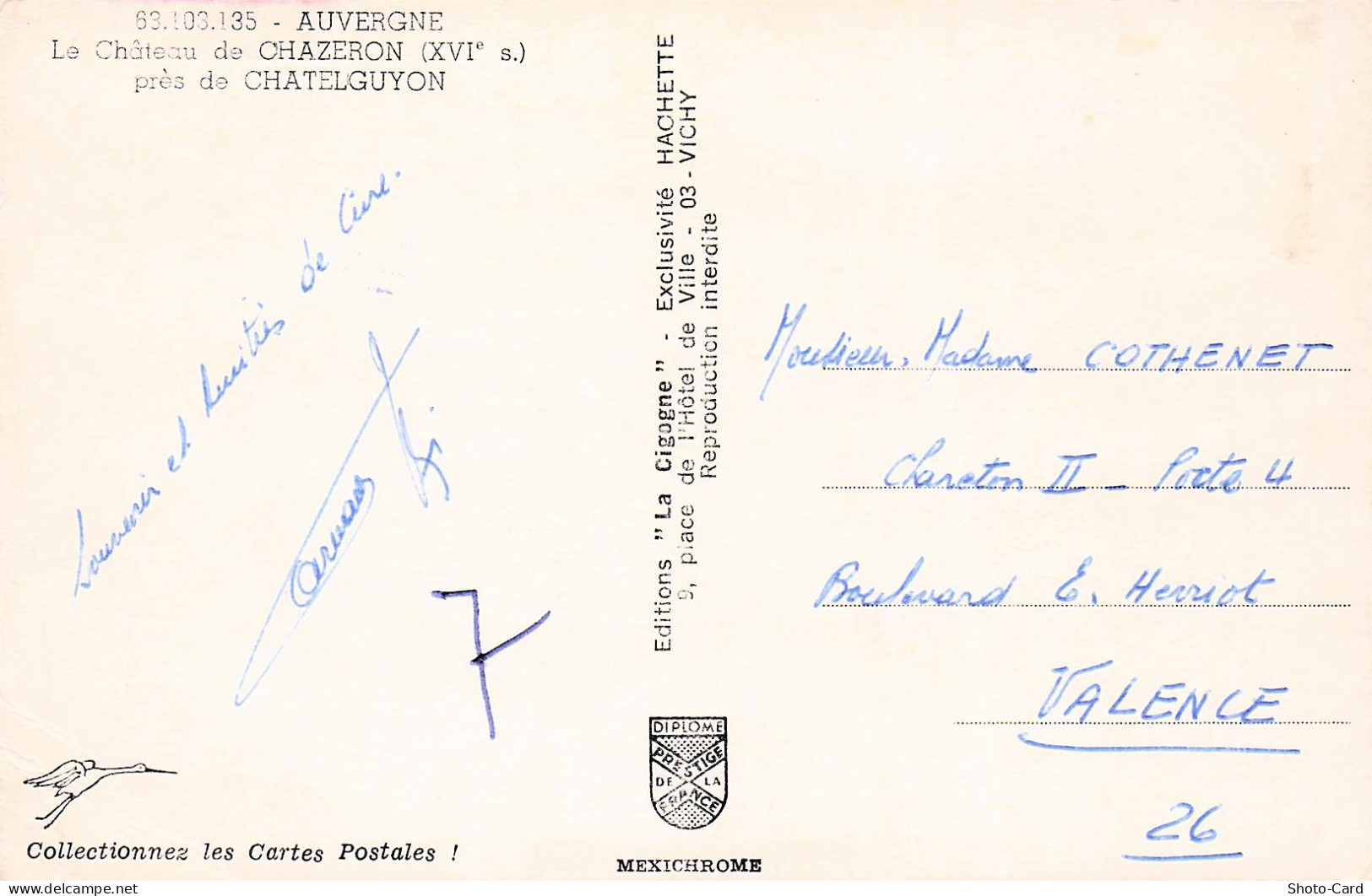 63 CHATEL GUYON LE CHATEAU DE CHAZERON - Châtel-Guyon