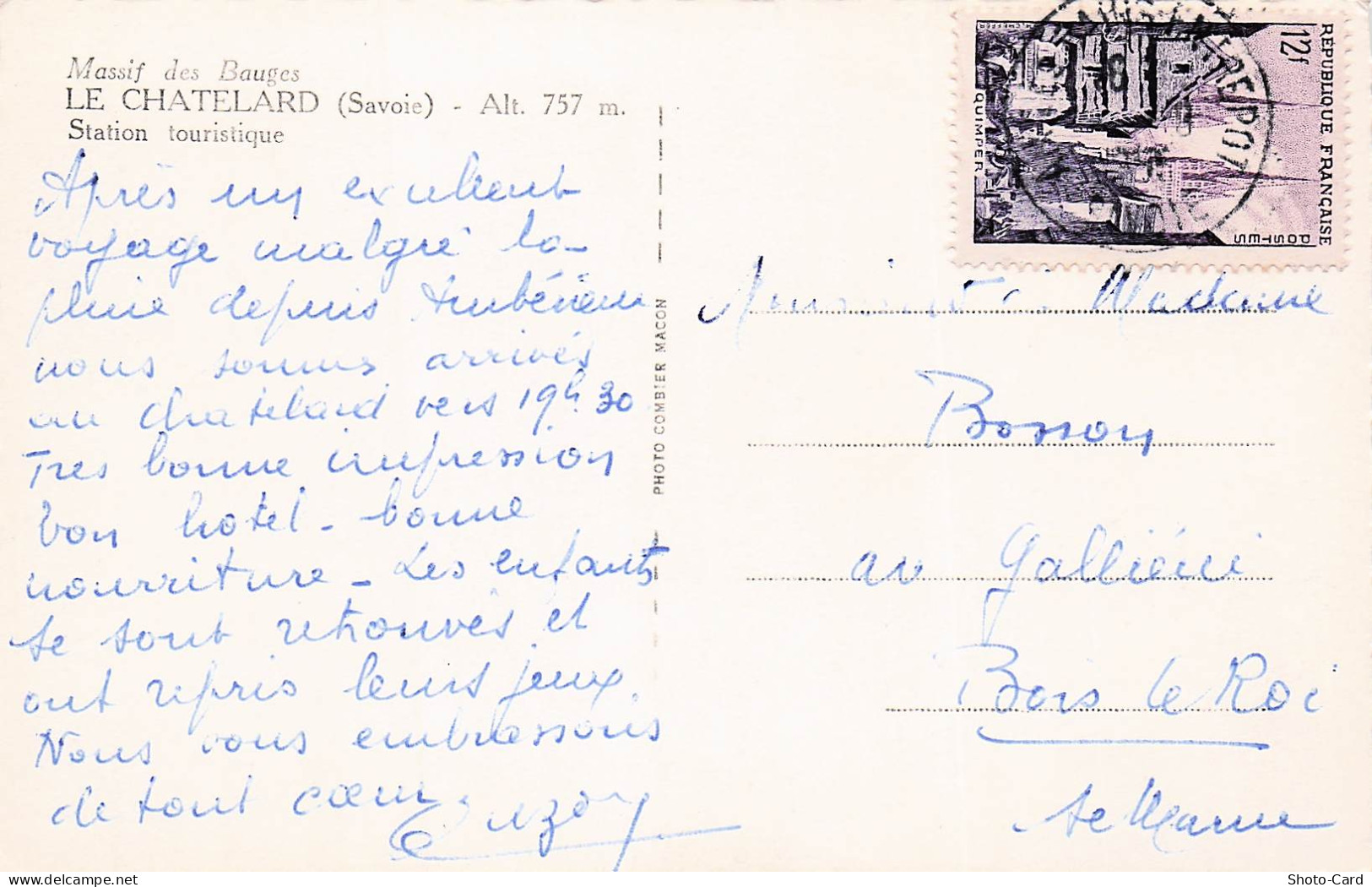 73 LE CHATELARD MASSIF DES BAUGES - Le Chatelard