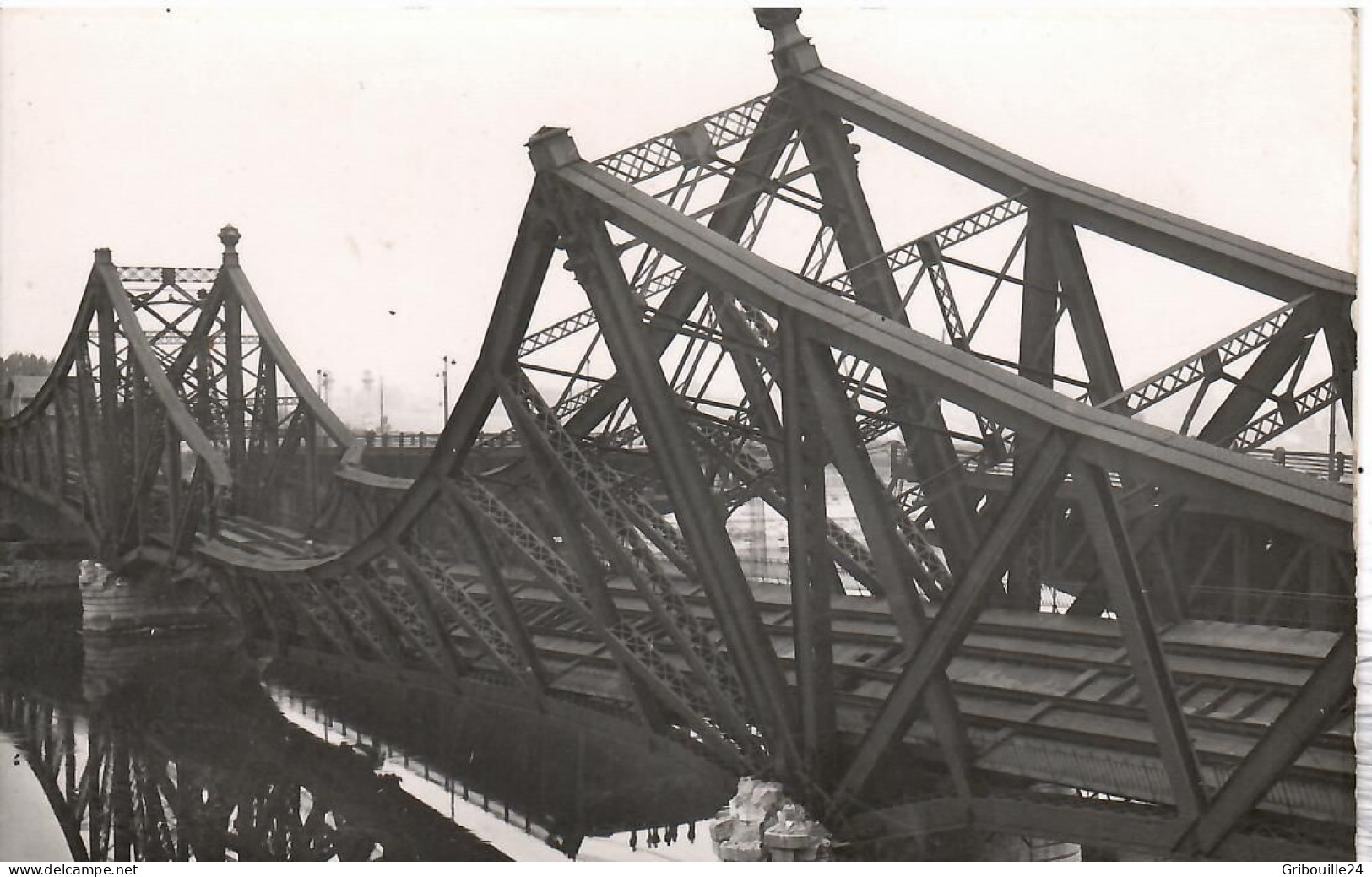 5 CARTES PHOTOS LYON - Hausboote