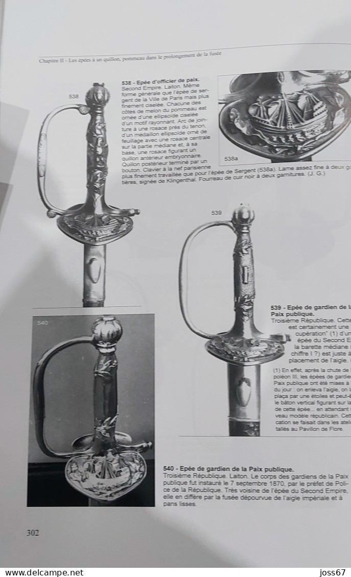 Livre Les épées  ,sabre, Baïonnette - Armas Blancas