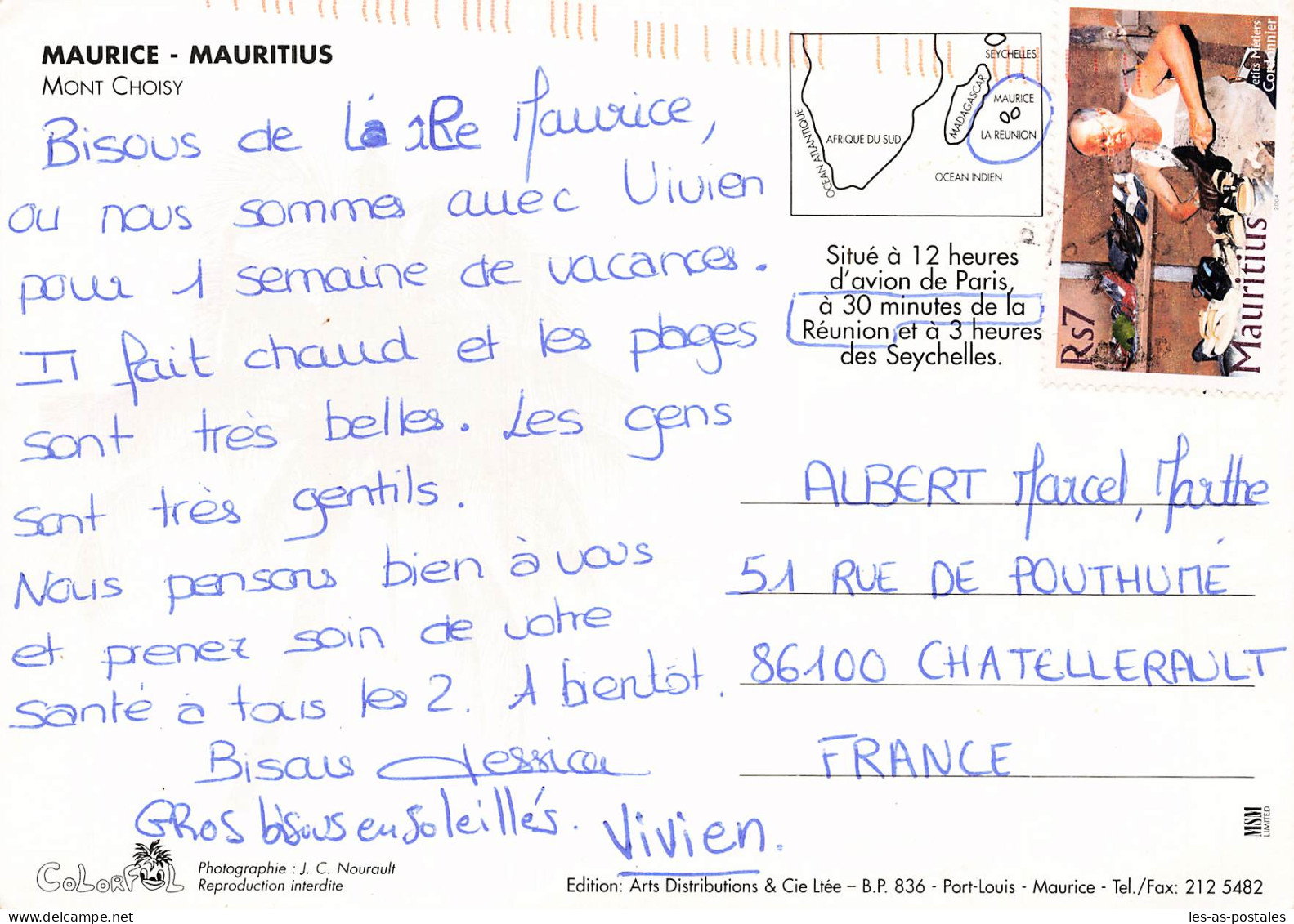 MAURICE MONT CHOISY PLAGES - Mauritius