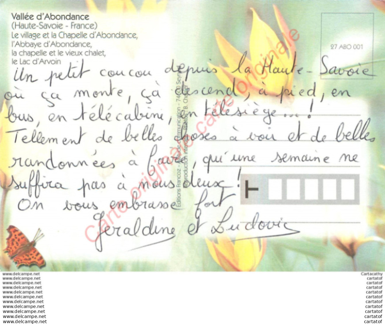 74.  Vallée D'ABONDANCE . - Abondance