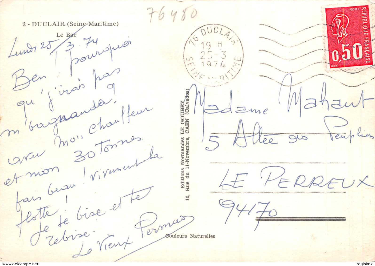 76-DUCLAIR-N°2816-A/0235 - Duclair