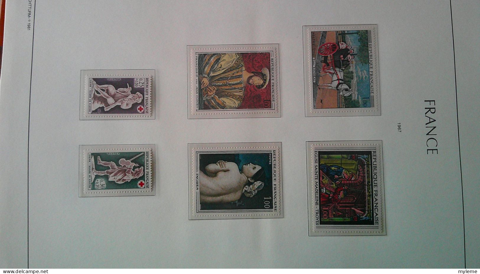 CU10 Reliure LEUCHTTURM de France de 1960/61 à 1974/75 ** dont bloc N° 6 **. Idéal pour faciale  . A Saisir !!! -