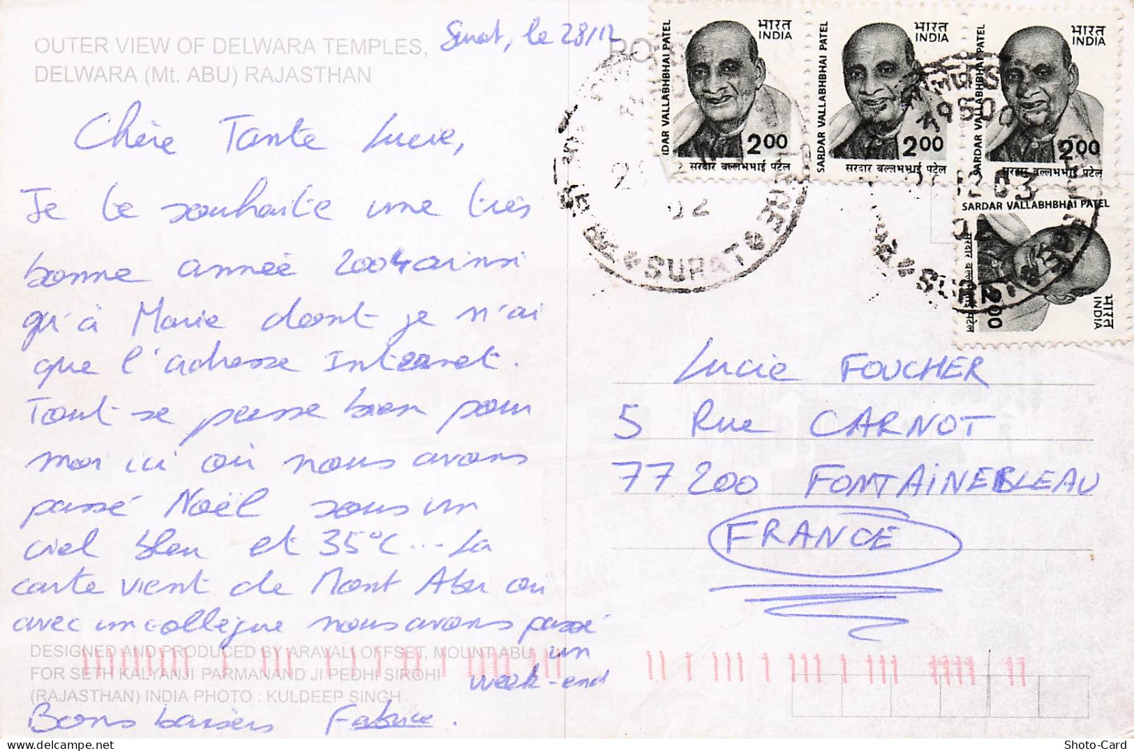 INDE MOUNT ABU TEMPLES DE DELWARA - Indien