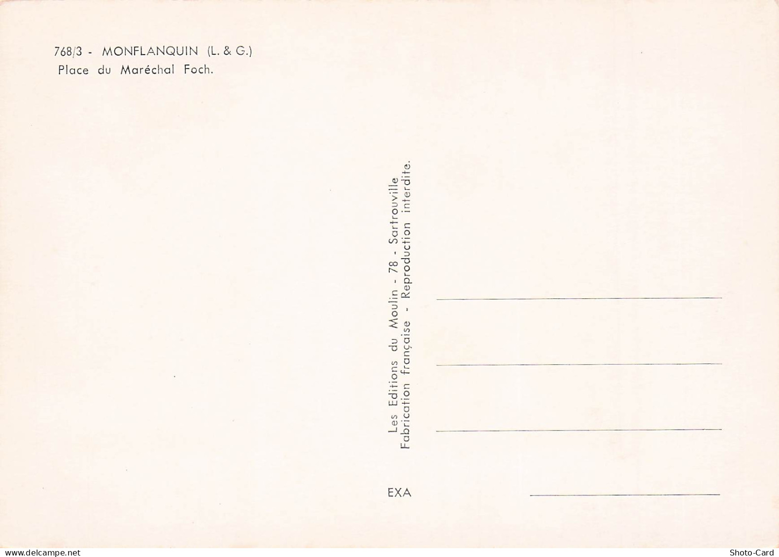 47 MONFLANQUIN PLACE DU MARECHAL FOCH - Monflanquin