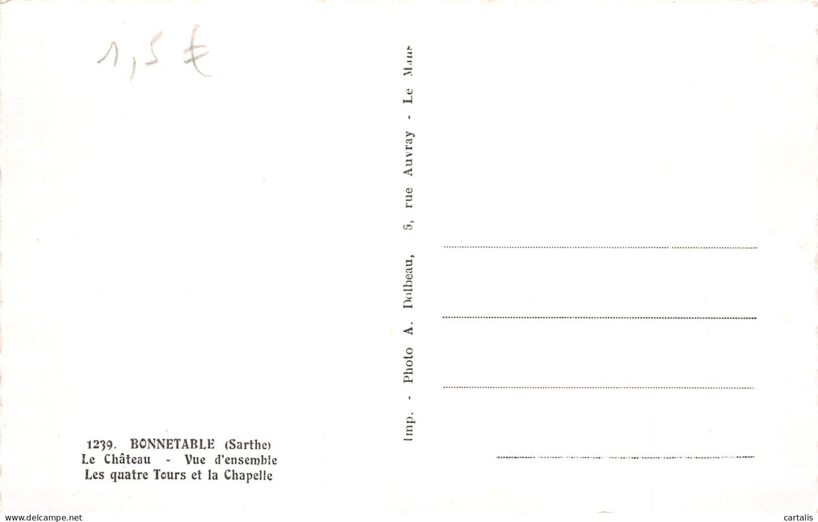 72-BONNETABLE-N°4019-E/0071 - Bonnetable