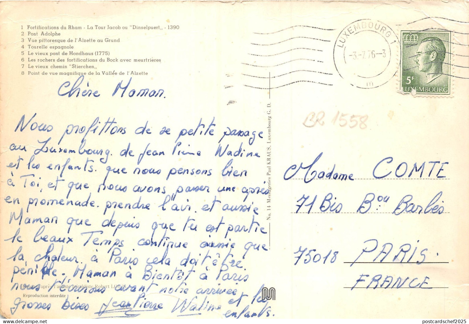 BR1558 Luxembourg Multi Vues - Welt