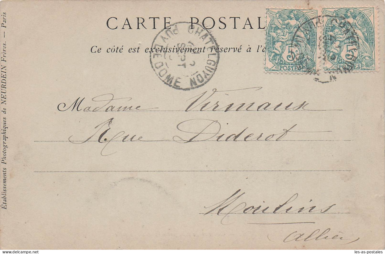 63 CHATEL GUYON CHATEAU DE CHAZERON - Châtel-Guyon