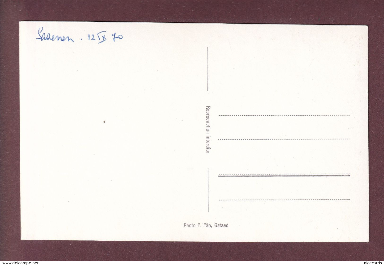 SAANEN - Kirche - Gessenay