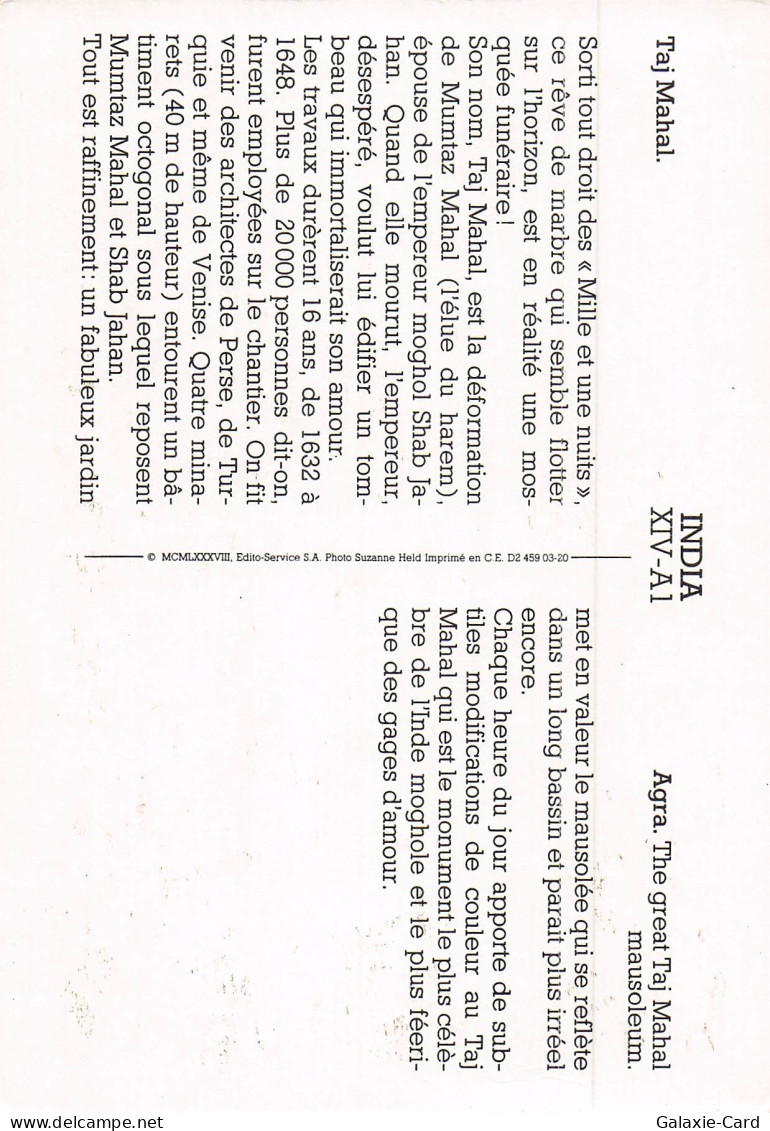 INDE AGRA TAJ MAHAL - Indien