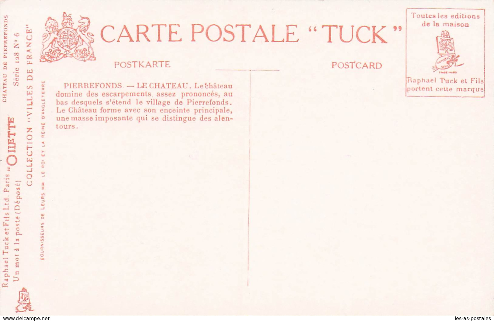 60 PIERREFONDS LE CHATEAU - Pierrefonds