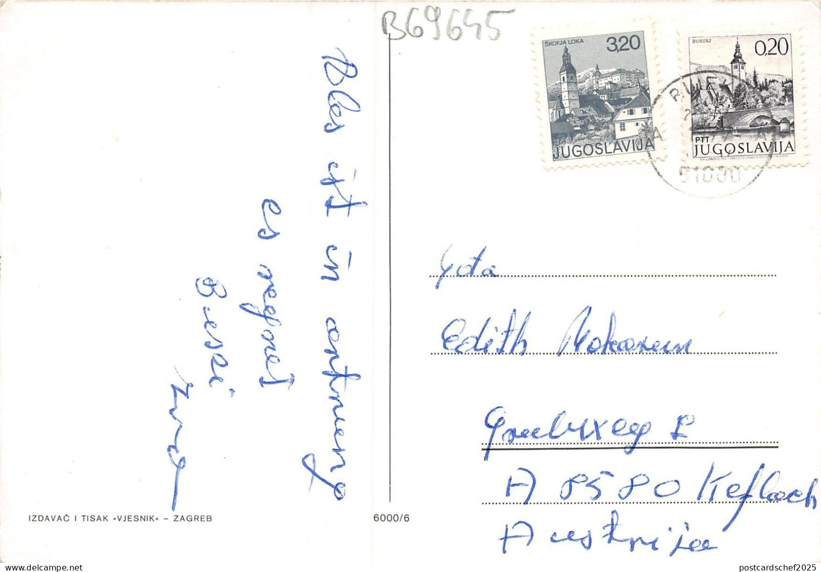 B69645 Croatia Zagreb Sunset - Welt