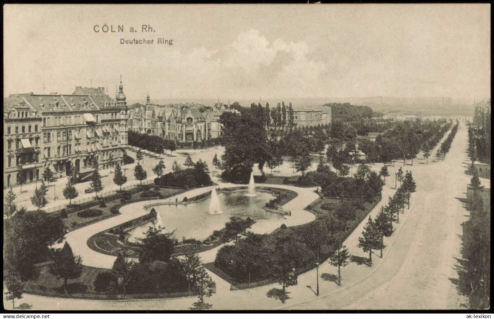 Ansichtskarte Köln Deutscher Ring 1911 - Köln