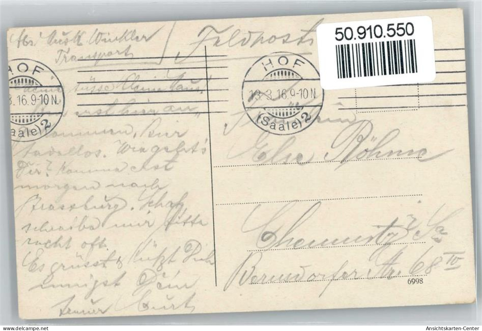 50910550 - Hof , Saale - Hof