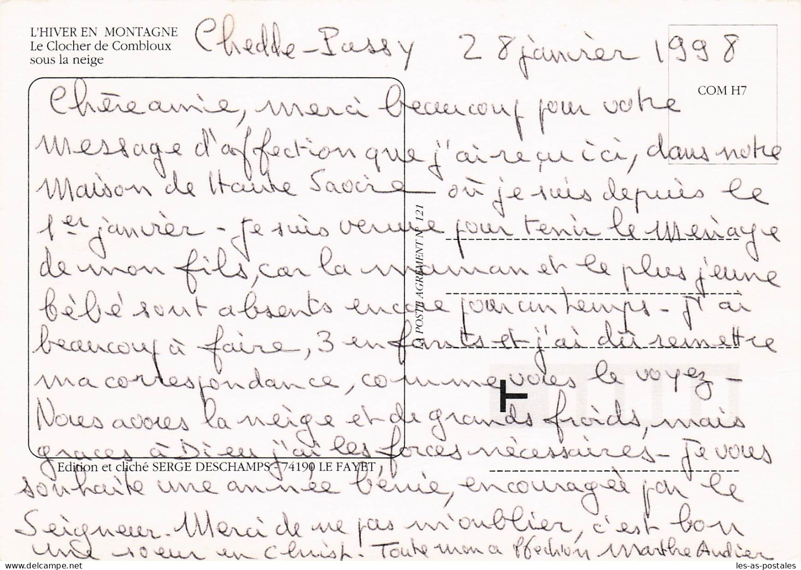 74 COMBLOUX LE CLOCHER DE COMBLOUX - Combloux