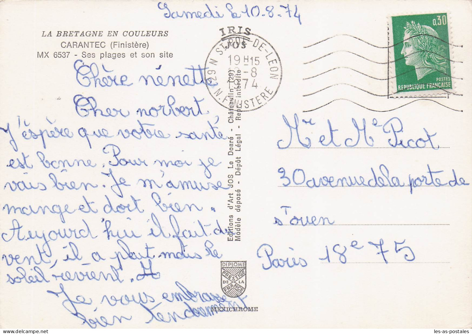 29 CARANTEC VUE DE LA BAIE - Carantec