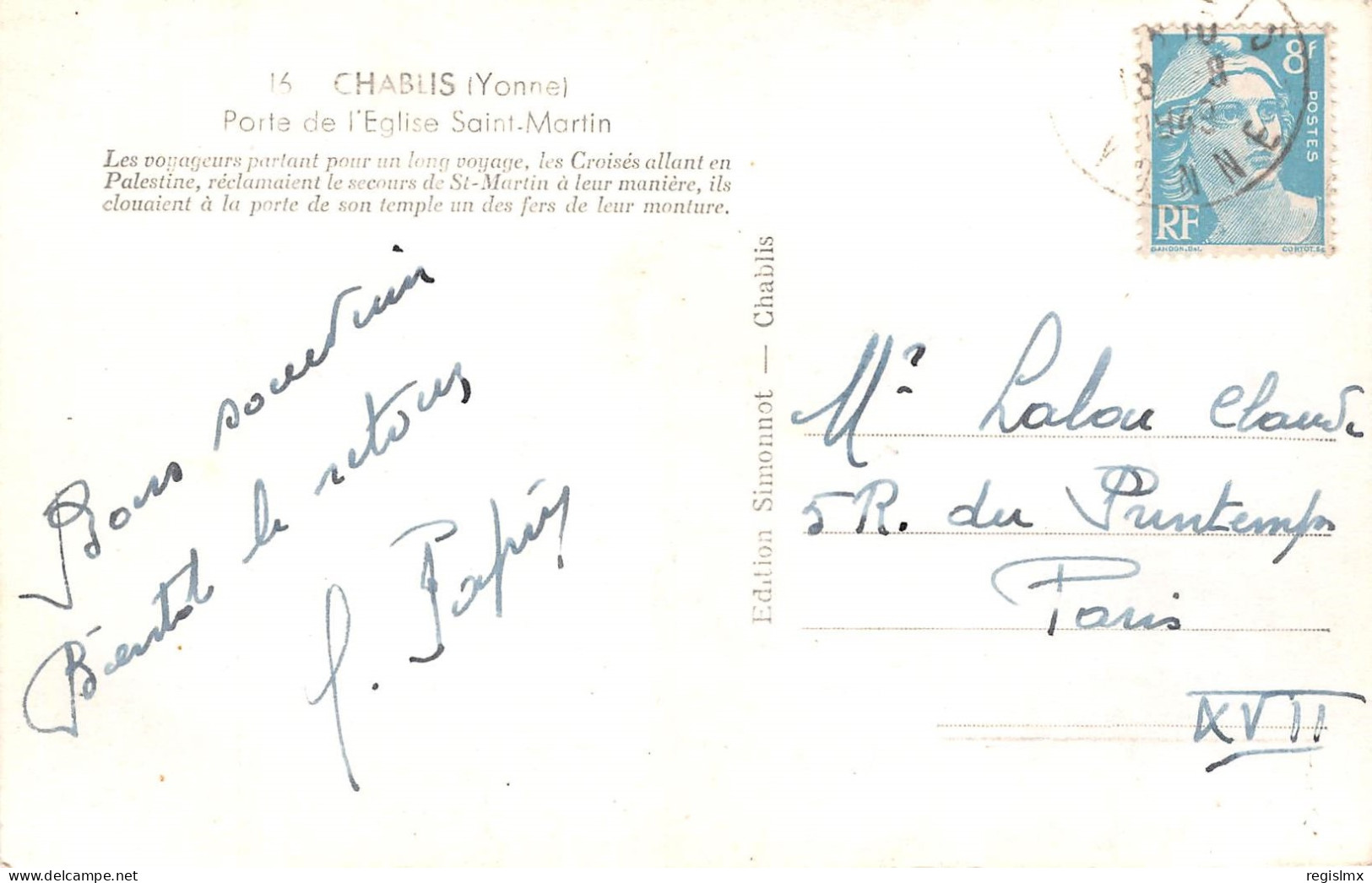 89-CHABLIS-N°T2628-E/0319 - Chablis