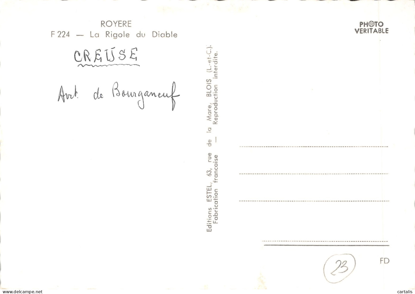 23-ROYERE-N°4502-C/0345 - Royere