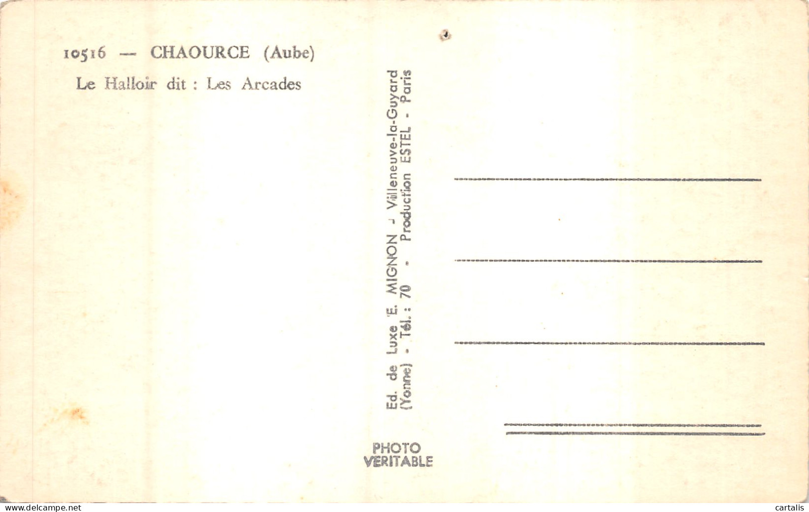 10-CHAOURCE-N°4534-D/0269 - Chaource