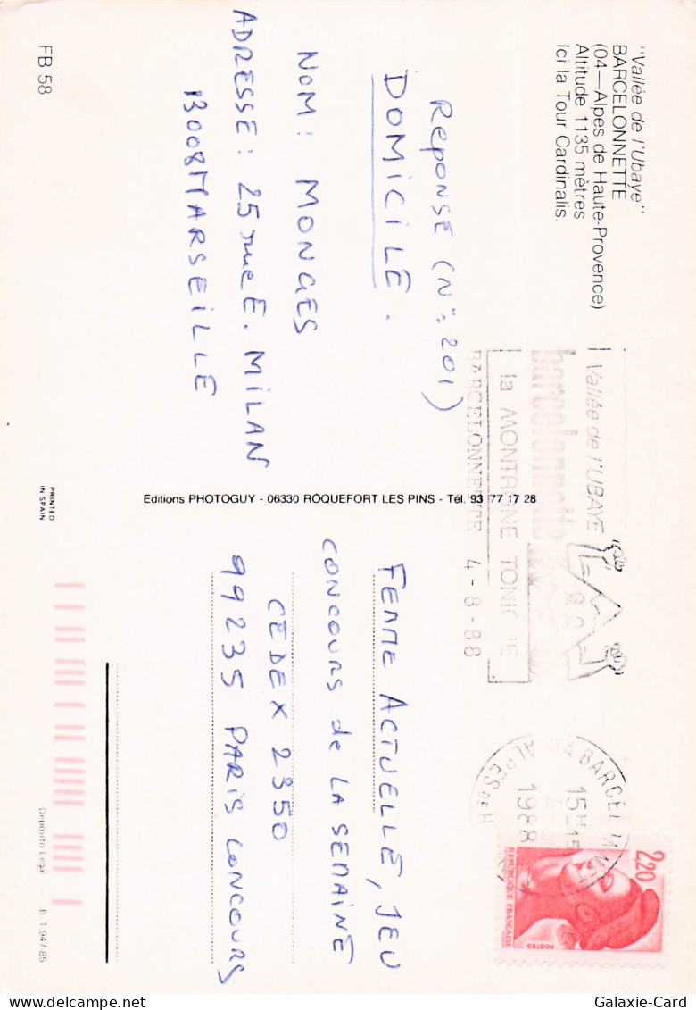 4 BARCELONNETTE VALLEE DE L UBAYE - Barcelonnette