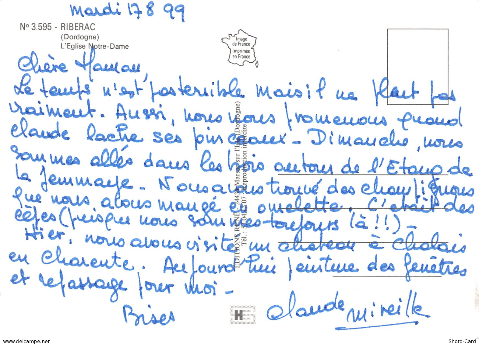 24 RIBERAC L EGLIS NOTRE DAME - Riberac