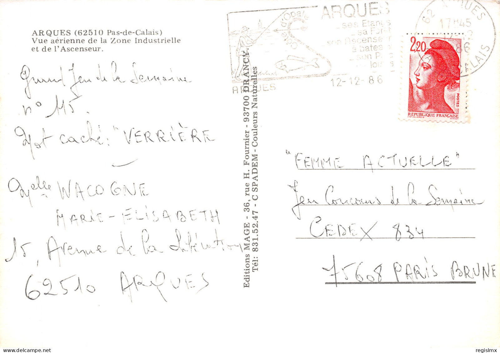 62-ARQUES-N°T2176-A/0161 - Arques