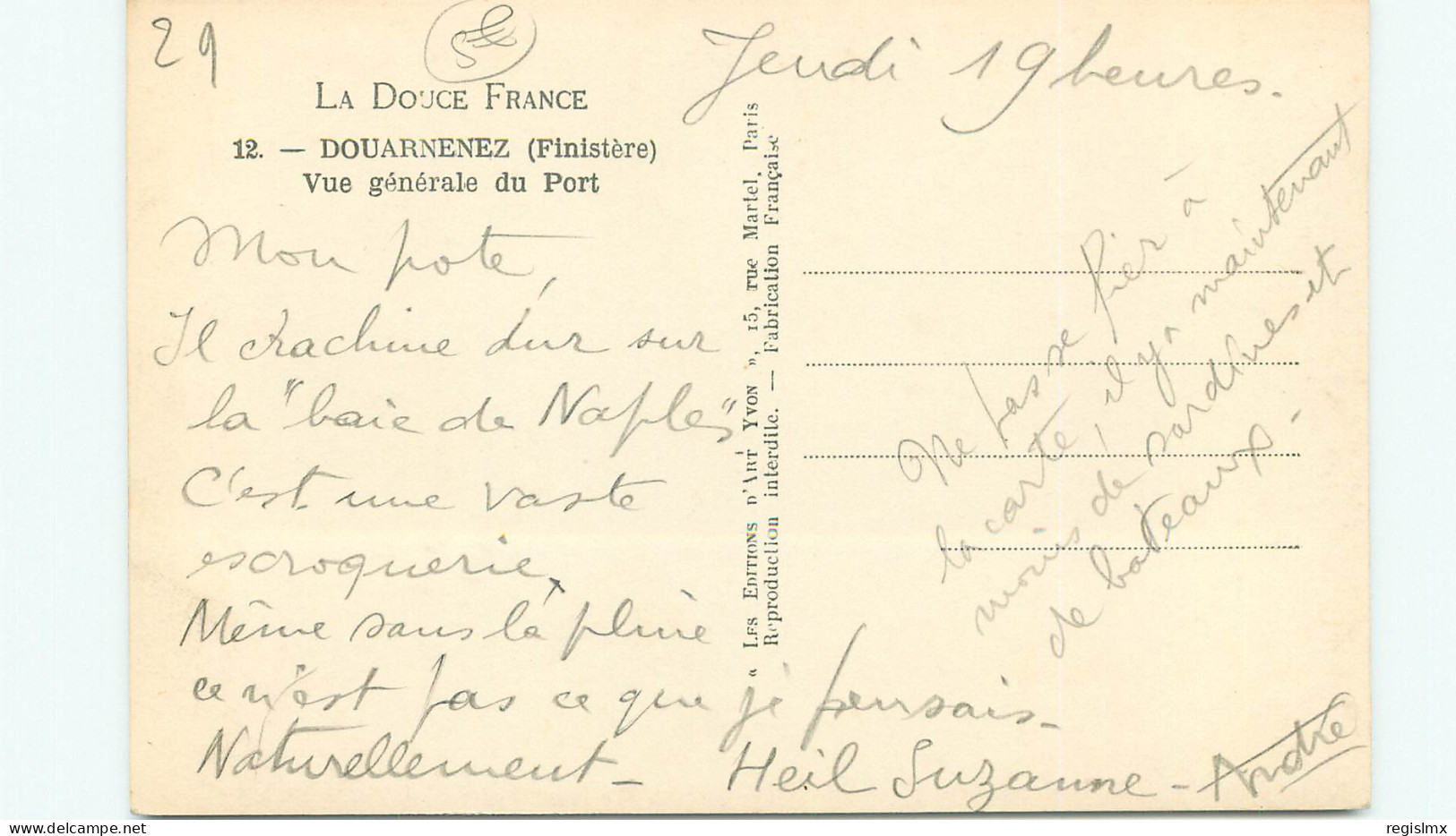 29-DOUARNENEZ-N°T304-A/0474 - Douarnenez