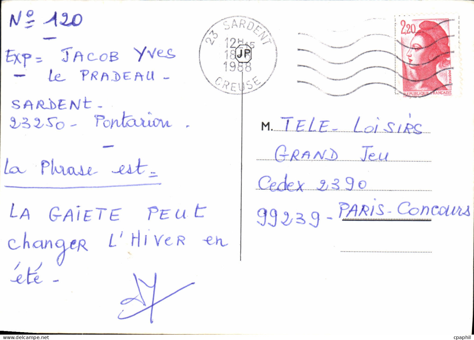 CPSM Sardent - Royere