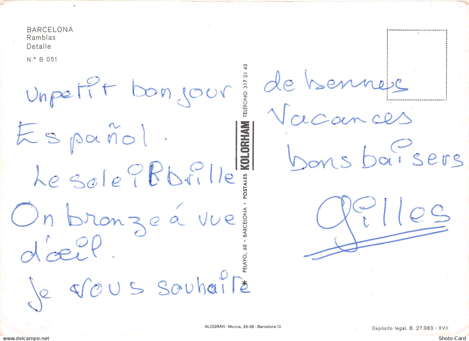 Espagne BACELONA RAMBLAS - Barcelona
